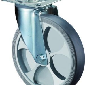 Lenkrolle 125mm L400.B44 Platte,thermopl.RL L400.B44.126