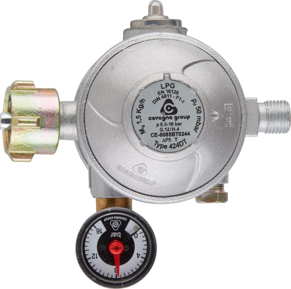 Regler 1,5kg/h, 50mbar zweistufig 1 Regler 1,5kg/h, 50mbar zweistufig