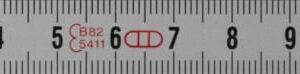 Skalenbandmaß X191 10m re. n. li. HEDUE