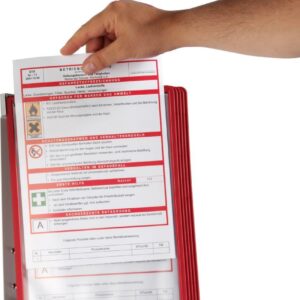 Sichttafelsystem rot, VE: 1 SET