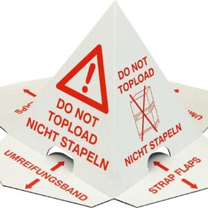 Palettenhütchen Bitte nicht stapeln