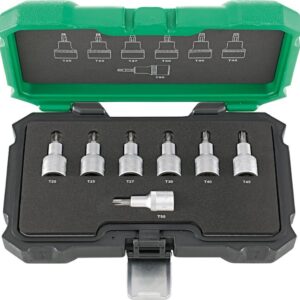 Schraubend.Eins.Satz 1/2"7tlg. T20-50 FORTIS