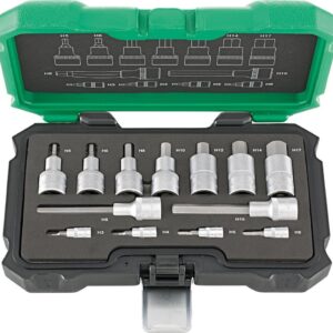 Einsatz.-Grt. 1/4"+1/2" 13tlg. Innensechsk.FORTIS