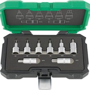 Einsatz.-Grt. 1/2" 8tlg. 5-17mm i6kt.FORTIS