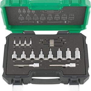 Steckschl.-Grt. 1/4"+1/2"19tlg. FORTIS