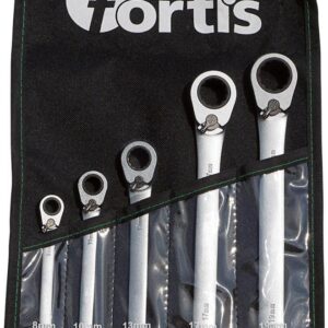 Maulschl.Satz mit Ringr. 5tlg.umsch.8-19mm FORTIS