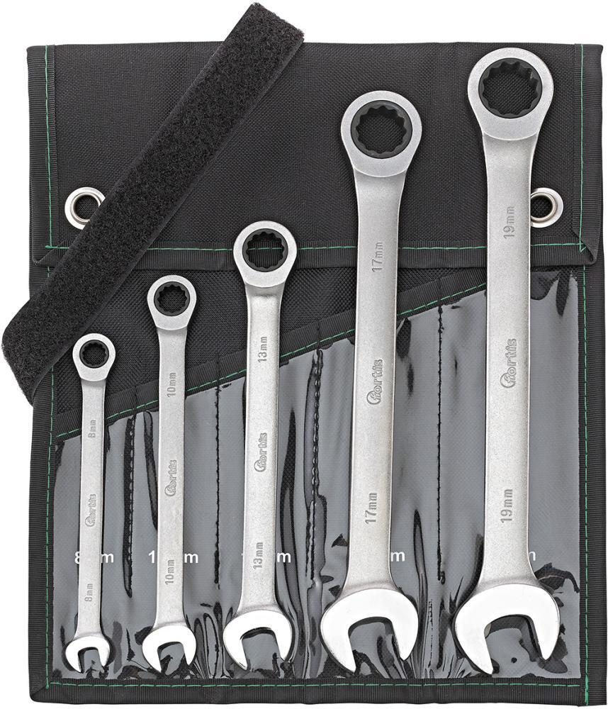 Maulschl.Satz mit Ringr. 5tlg. ger. 8-19mm FORTIS 1 Maulschl.Satz mit Ringr. 5tlg. ger. 8-19mm FORTIS