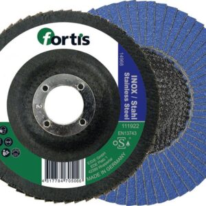 Fächerschleifsch.Inox/Sta125mm K80 gerade FORTIS