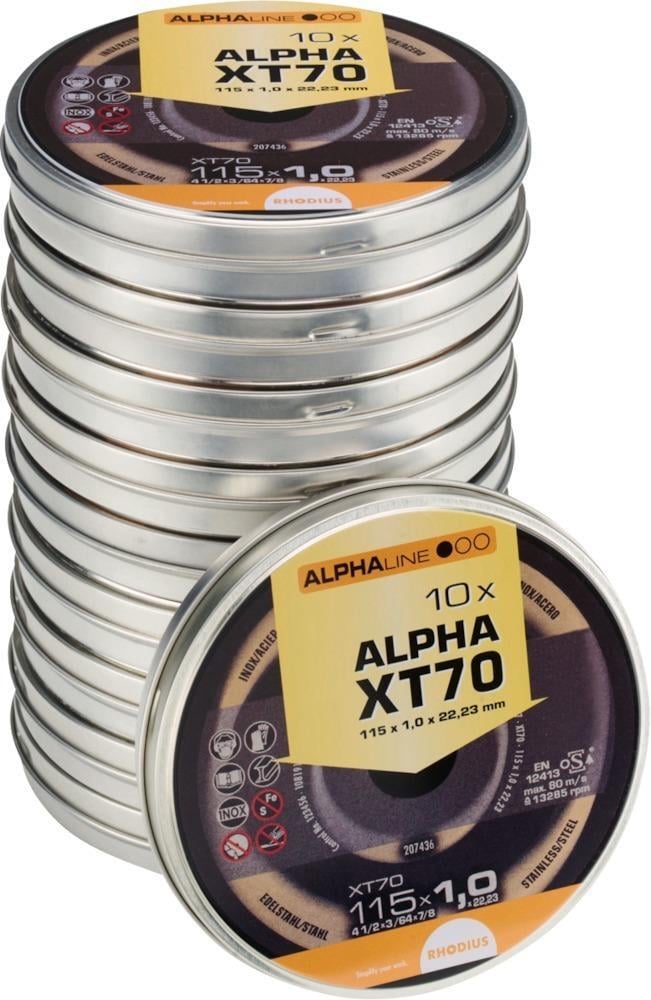 Trennscheibe XT70 in Dose115 x 1,0mm ger. Rhodius 1 Trennscheibe XT70 in Dose115 x 1,0mm ger. Rhodius