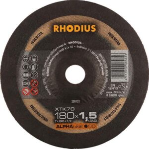 Trennscheibe XTK70 180 x 1,5mm gekr. Rhodius