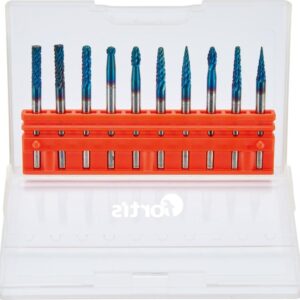 Kleinfrässt.-Satz HM 3mm 10-tlg beschichtet FORTIS