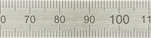 Biegsamer Stahlmaßstab 1000x20x0,5mm HP