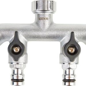 Vierwegeventil IG G 3/4" MS Cr Karte GEKA plus Stecksystem