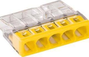 Verbind.-Klemme VDE Wago-COM.5x0,5-2,5qmm gelb 6St