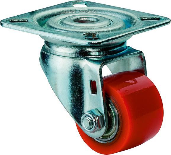 Lenkrolle 50mm,A600 Platte,Polyurethanrad,KL A600.C10.050 1 Lenkrolle 50mm,A600 Platte,Polyurethanrad,KL A600.C10.050