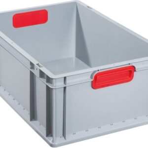 EuroBox 622,600x400x220mmGriffe geschl.,grau/rot