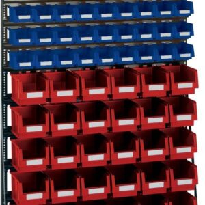 Vario-Regal V12B mit 75 PLK-Kästen bl/rot