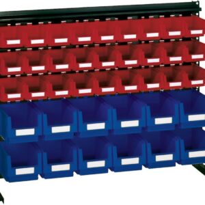 Vario-Regal V6B mit 39 PLK-Kästen, bl/rot