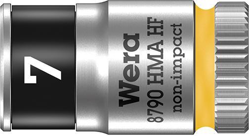 Steckschlüsseleinsatz mit Haltefunktion 6-kant lang 1/4" 7x mm W