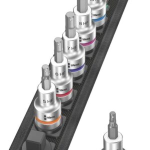 Schraubendrehereinsatz- Satz 1/2" Innensechskant mit Haltefunkti