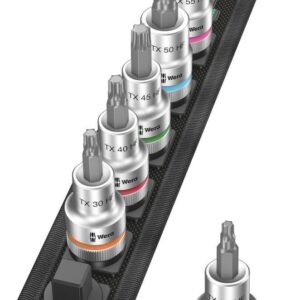 Schraubendrehereinsatz- Satz mit Haltefunktion 1/2" TX-HF25-55x