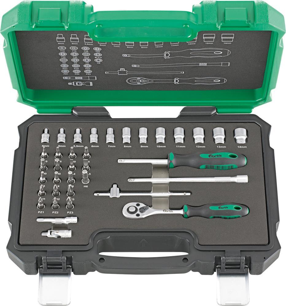 Steckschl.-Grt. 1/4" 36tlg. FORTIS 1 Steckschl.-Grt. 1/4" 36tlg. FORTIS