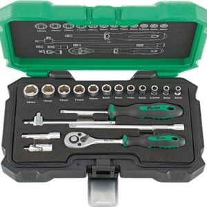 Steckschl.-Grt. 1/4" 18tlg. FORTIS