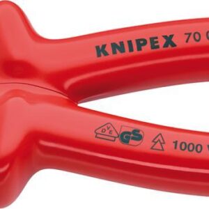 Seitenschneider verchromttauchisoliert 180mm KNIPEX