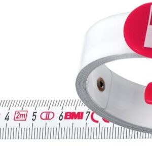 Taschenbandmaß BMImeter 2mx16mm weiß BMI
