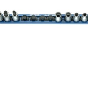 Steckleiste für 16Stück Stecknüsse 1/2"-4kant 580mm GEDORE