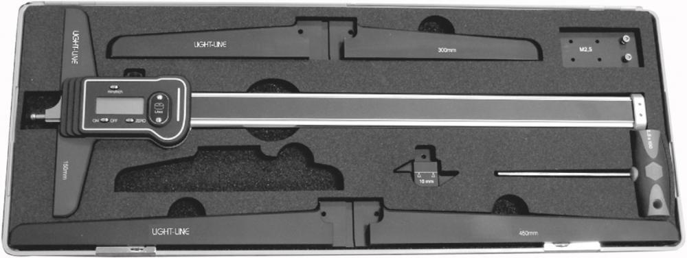 2295908 tiefenmessschieber set digital 800mm leichtbau fortis