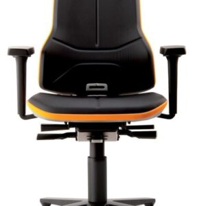 Basisstuhl NEON orange mit Rollen