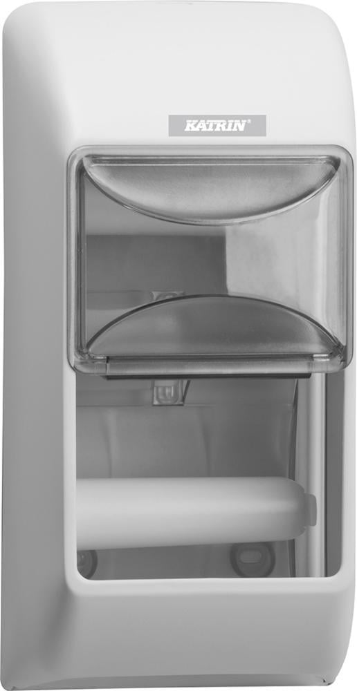 2299327 toil papierspender katrin f 2 rollen weiss