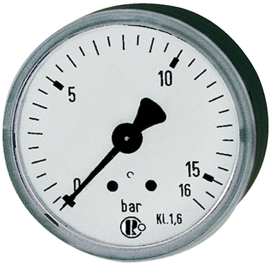 2299975 manometer rueckseitig zentrisch 63mm 0 4bar g1 4 riegler