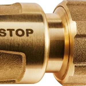 GEKA plus-Schlauchstück, Stecksystem, KTW, Wasserstopp, Messing,