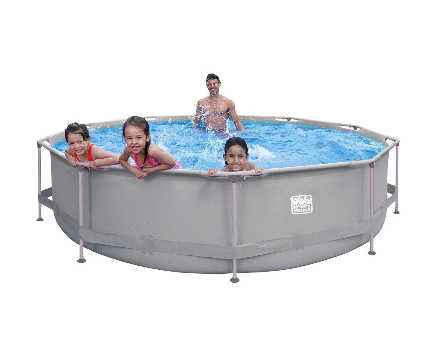 2309379 stahlrahmenpool set mit filterpumpe grau