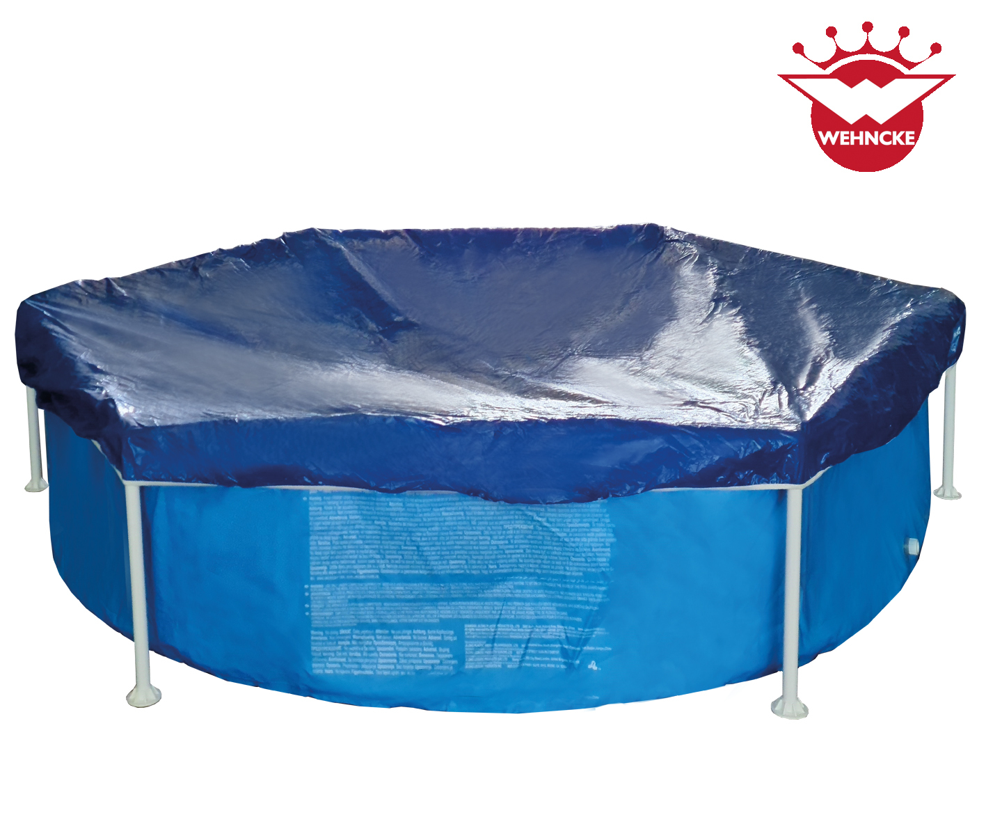 2320135 poolabdeckung mit gummizug blau