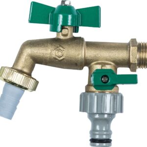 Zweiwege-Kugel-Auslaufventil 1/2 Zoll