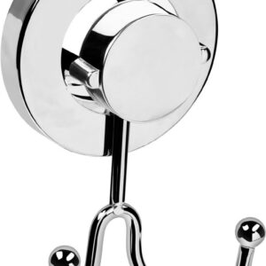 3in1 Handtuchhaken Doppelt Stahl verchromt 66 x 120 mm