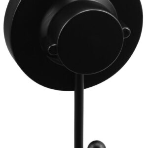 3in1 Handtuchhaken einfach Stahl schwarz 45 x 120 mm