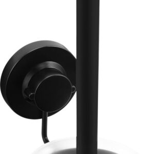 3in1 WC-Bürstenhalter Set Stahl schwarz 114 x 346 mm