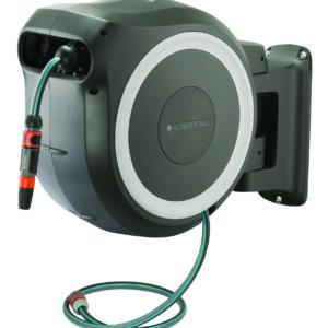 Wand-Schlauchbox RollUp M/L (weiß) 25 m