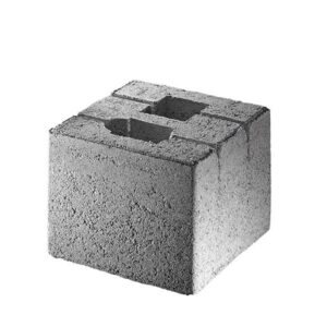 Pfosten-Fundamentstein, grau