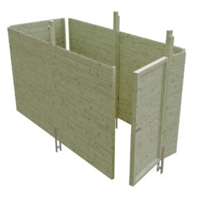 Abstellraum aus Profilschalung imprägniert