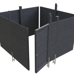 Abstellraum aus Profilschalung imprägniert