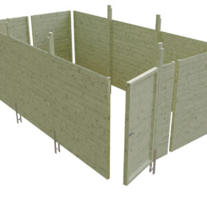 Abstellraum aus Profilschalung Imprägniert