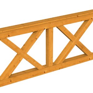 Brüstung Andreaskreuz Nice