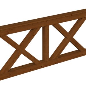 Brüstung Andreaskreuz Nice