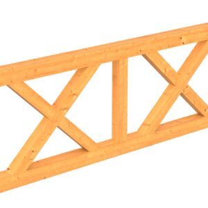 Brüstung Andreaskreuz