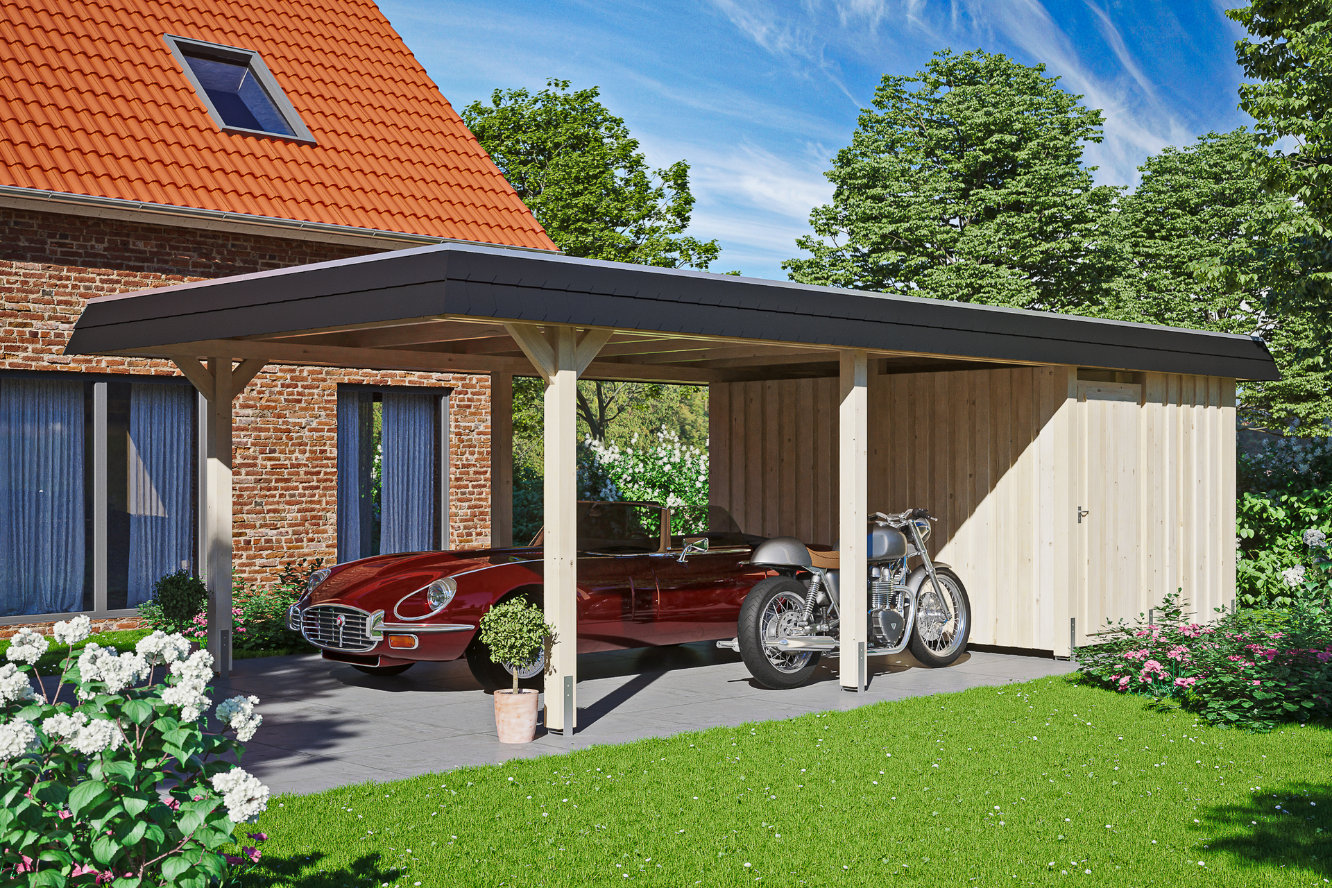 2352707 carport wendland mit abstellraum